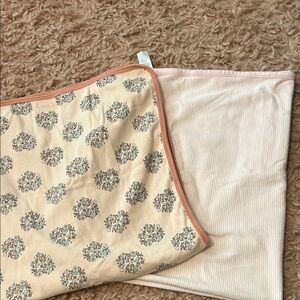 Carter's Cream and Pink Floral Baby Blanket